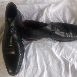 Floris Van Bommel Men's  Suede&Leather Chelsea Dress Laceup Boots Size 12C